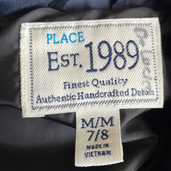 ❄️The Children’s Place (M 7/8) Navy Puffer Coat❄️ - Picture 2 of 7